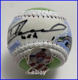 Tim Howard USA Signed 1/1 Pop Art Baseball Autographed Soccer Rapids