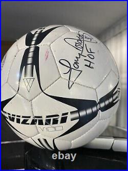 Tony Dorsett signed soccer ball