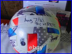 Toronto FC Signed Match-Used Soccer Ball from the 2021 with 33 Autos-BAS & JSA