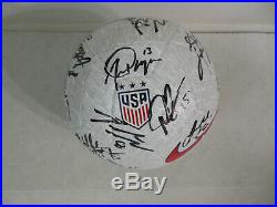 USA 2019 USWNT NATIONAL WOMEN WORLD CUP TEAM SIGNED SOCCER BALL withCOA