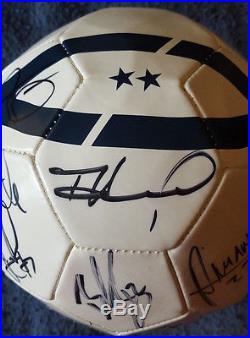 USA MENS SOCCER TEAM AUTOGRAPHED SIGNED NIKE BALL with TIM HOWARD CLINT DEMPSEY