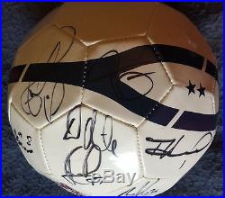 USA MENS SOCCER TEAM AUTOGRAPHED SIGNED NIKE BALL with TIM HOWARD CLINT DEMPSEY