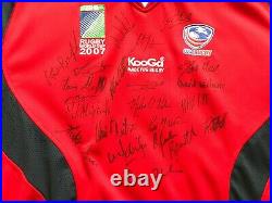 USA Rugby Jersey and Ball Signed by Team