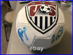 USA Soccer Ball autographed by Mia Hamm, Alex Morgan, Hope Sole & Abby Wambach