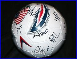 USA US MENS NATIONAL TEAM 20+ SIGNED SOCCER BALL + PROOF Photos CLINT DEMPSEY