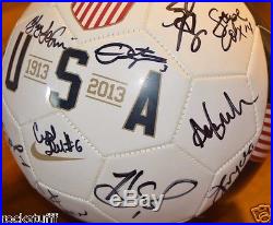 USA Women's World Cup Soccer Signed Ball Abby Wambach Alex Morgan Hope Solo +15