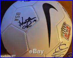 USA Women's World Cup Soccer Signed Ball Alex Morgan Abby Wambagh Hope Solo +15