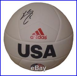 USMNT Kyle Beckerman Real Salt Lake Signed Autographed USA Soccer Ball Proof COA