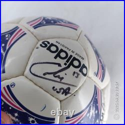 USMNT Signed Adidas Soccer Ball World Cup USA 1996-1998 Lalas Agoos Jones Pope