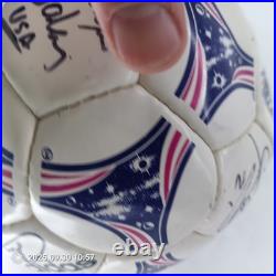 USMNT Signed Adidas Soccer Ball World Cup USA 1996-1998 Lalas Agoos Jones Pope