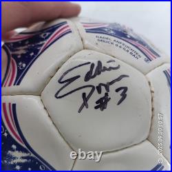 USMNT Signed Adidas Soccer Ball World Cup USA 1996-1998 Lalas Agoos Jones Pope