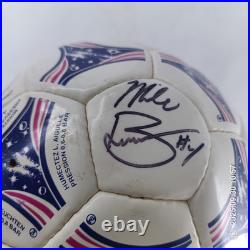 USMNT Signed Adidas Soccer Ball World Cup USA 1996-1998 Lalas Agoos Jones Pope