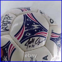 USMNT Signed Adidas Soccer Ball World Cup USA 1996-1998 Lalas Agoos Jones Pope