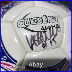 USMNT Signed Adidas Soccer Ball World Cup USA 1996-1998 Lalas Agoos Jones Pope