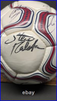 USMNT Signed Nike Soccer Ball World Cup 2002 Bruce Arena McBride Earnie Stewart