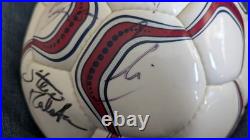 USMNT Signed Nike Soccer Ball World Cup 2002 Bruce Arena McBride Earnie Stewart