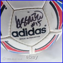 USMNT Team Signed Soccer Ball 12 Autos Pope McBride Wolff 2002 World Cup Era