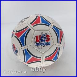 USMNT Team Signed Soccer Ball 12 Autos Pope McBride Wolff 2002 World Cup Era
