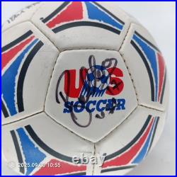 USMNT Team Signed Soccer Ball 12 Autos Pope McBride Wolff 2002 World Cup Era