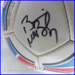 USMNT Team Signed Soccer Ball 12 Autos Pope McBride Wolff 2002 World Cup Era