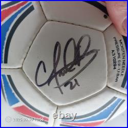 USMNT Team Signed Soccer Ball 12 Autos Pope McBride Wolff 2002 World Cup Era