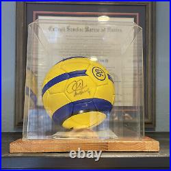 USWNT GOAT Mia Hamm hand signed soccer ball with Certificate of authenticity