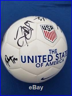 USWNT US Womens Soccer Team Signed Ball Alex Morgan Julie Ertz (8 total sigs)