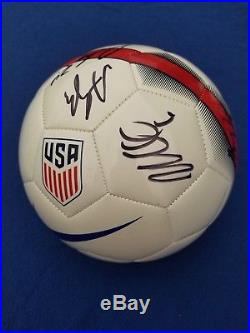 USWNT US Womens Soccer Team Signed Ball Alex Morgan Julie Ertz (8 total sigs)