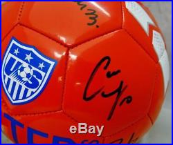 US Women's Autographed Full Size Team USA Nike Soccer Ball with 8 Signatures- JSA