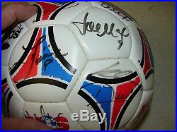 U. S. Men's National Soccer Autographed Soccer Ball Upper Deck Authenticated