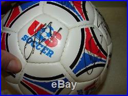 U. S. Men's National Soccer Autographed Soccer Ball Upper Deck Authenticated