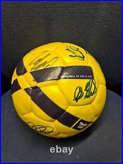 Umbro FA Cup hi-vis official match ball signed W. B. A