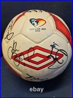 Umbro neo 2 Soccer Aid match ball signed by teams fifa approved