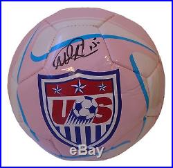 United States Megan Rapinoe Reign Signed Autographed Pink USA Soccer Ball Proof