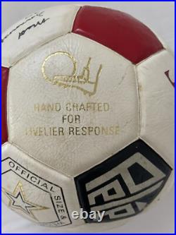 VTG 1978 Spalding Pelé Pro Flite Soccer Ball Multi Signed Korea Size 5 Rare
