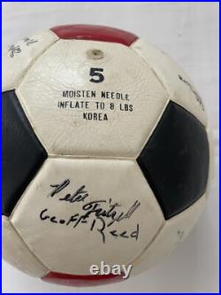 VTG 1978 Spalding Pelé Pro Flite Soccer Ball Multi Signed Korea Size 5 Rare