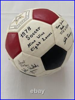 VTG 1978 Spalding Pelé Pro Flite Soccer Ball Multi Signed Korea Size 5 Rare