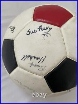 VTG 1978 Spalding Pelé Pro Flite Soccer Ball Multi Signed Korea Size 5 Rare