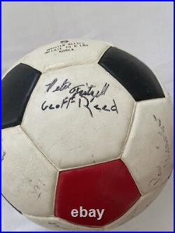 VTG 1978 Spalding Pelé Pro Flite Soccer Ball Multi Signed Korea Size 5 Rare