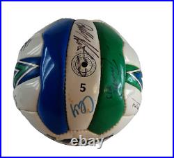 VTG 1990s Mitre MLS Soccer Ball Signed Tampa Bay Mutiny / Rowdies Autographs