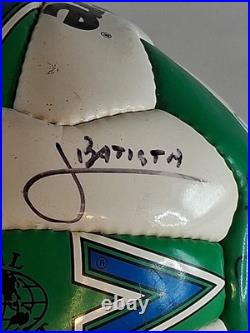 VTG 1990s Mitre MLS Soccer Ball Signed Tampa Bay Mutiny / Rowdies Autographs
