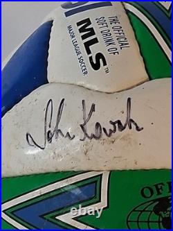 VTG 1990s Mitre MLS Soccer Ball Signed Tampa Bay Mutiny / Rowdies Autographs