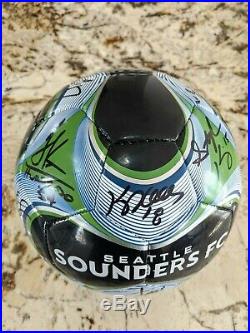 Very Rare Adidas Seattle Sounders FC MLS Multi Signed Autograph Soccer Ball