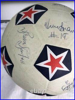 Vintage 1978-1982 NASL Portland Timbers Signed Soccer Ball SB4000 Adidas ARMY OR
