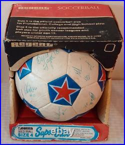 Vintage 1980 PORTLAND TIMBERS Team Signed Regent Soccer Ball MIB SuperStar Size4
