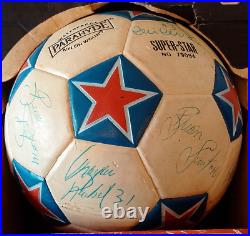 Vintage 1980 PORTLAND TIMBERS Team Signed Regent Soccer Ball MIB SuperStar Size4