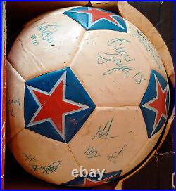 Vintage 1980 PORTLAND TIMBERS Team Signed Regent Soccer Ball MIB SuperStar Size4