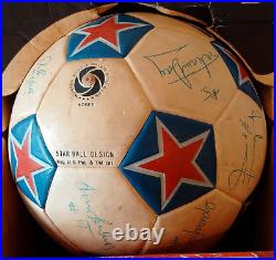 Vintage 1980 PORTLAND TIMBERS Team Signed Regent Soccer Ball MIB SuperStar Size4