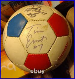 Vintage Detroit Rockers Signed Soccer Balls Lot NPSL Indoor Goose Finnerty Rare