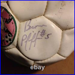 Vintage Detroit Rockers Signed Soccer Balls Lot NPSL Indoor Goose Finnerty Rare